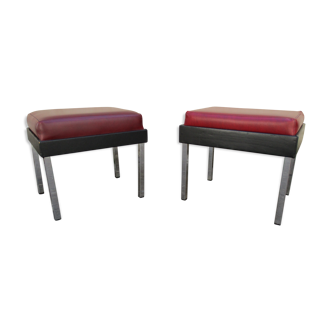 Pair of old Strafor stools 50s 60s