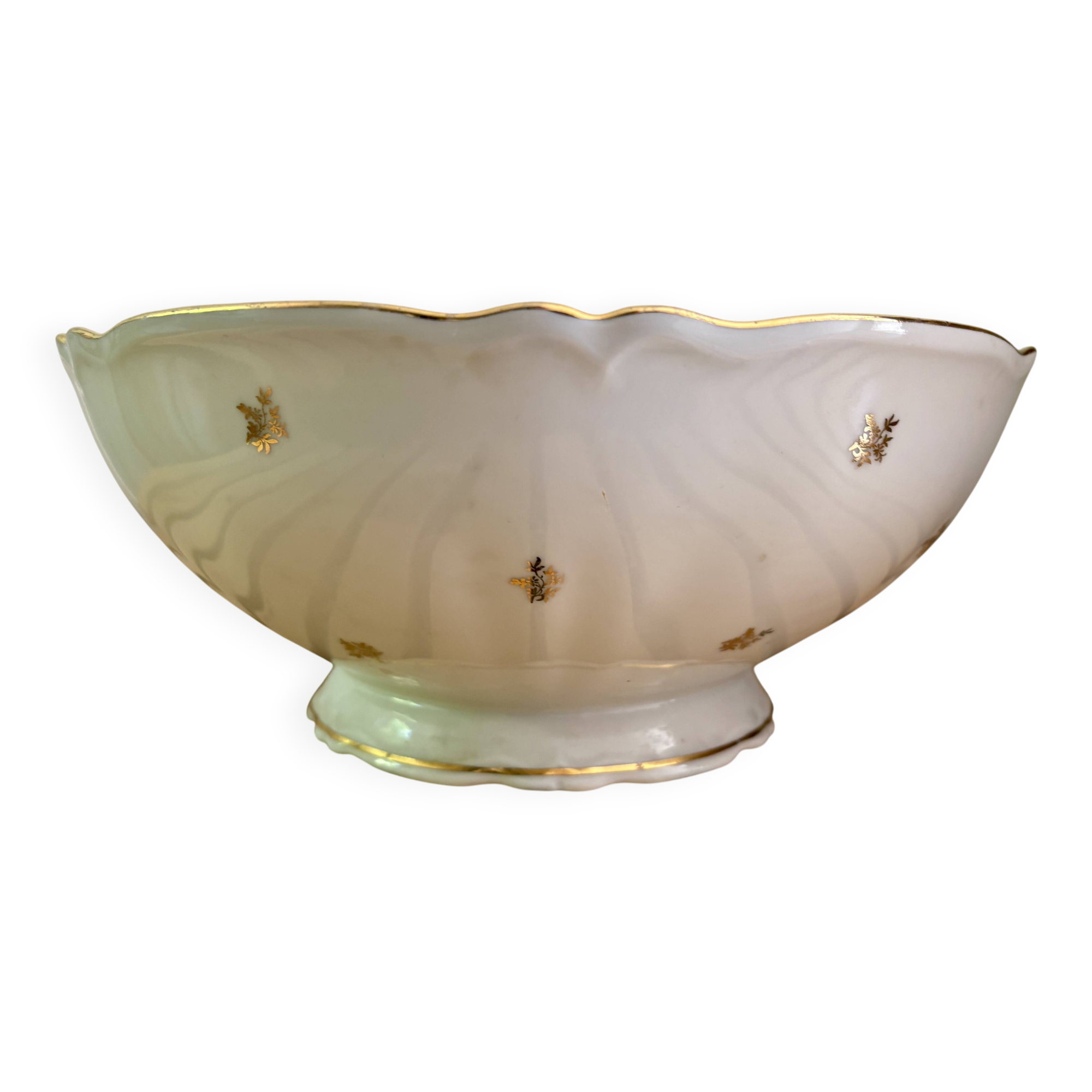 Vintage Limoges porcelain salad bowl