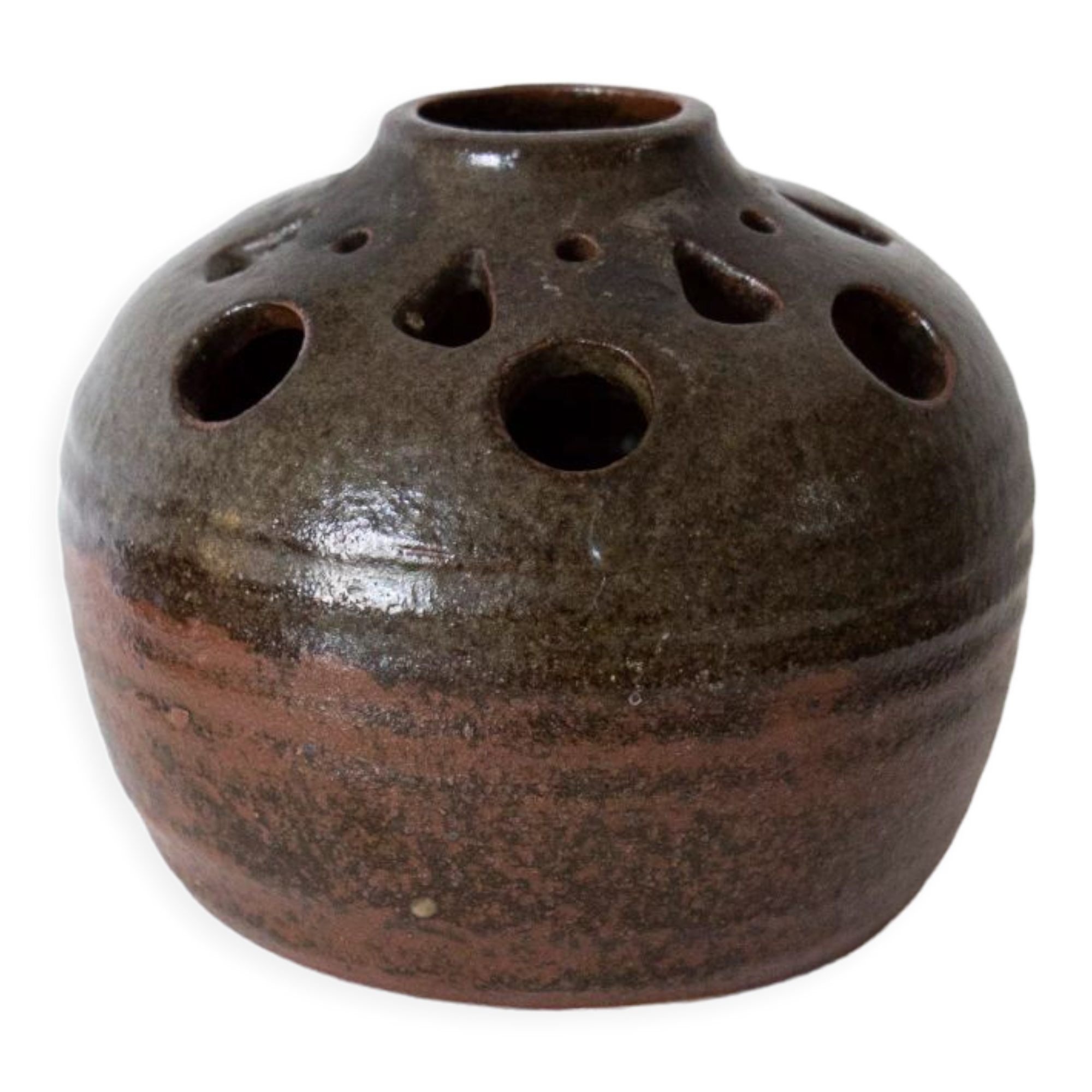 Fontgombault sandstone pic vase, 70s
