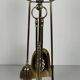 Neoclassical Polished Brass Fire Set with Ring Tools