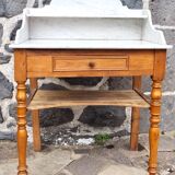 Wooden and marble toilet furniture