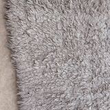 Moroccan Boucherouite rug white - 193 x 177 cm