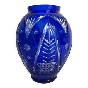 vase en cristal de Bohème