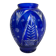 Cobalt blue Bohemian crystal vase from the 20th century.