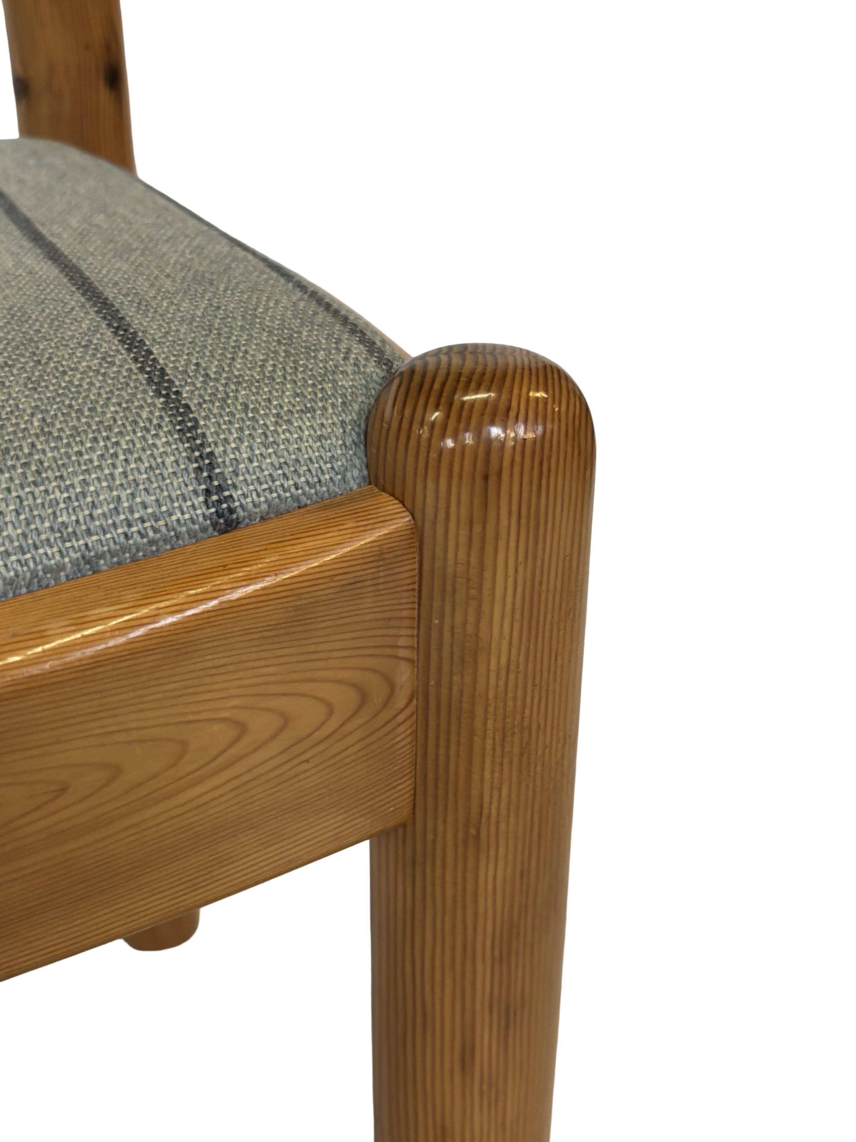 Vintage set of four Pinewood dining chairs Denmark