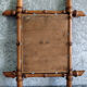 Wooden barber mirror imitation bamboo from the 20s
