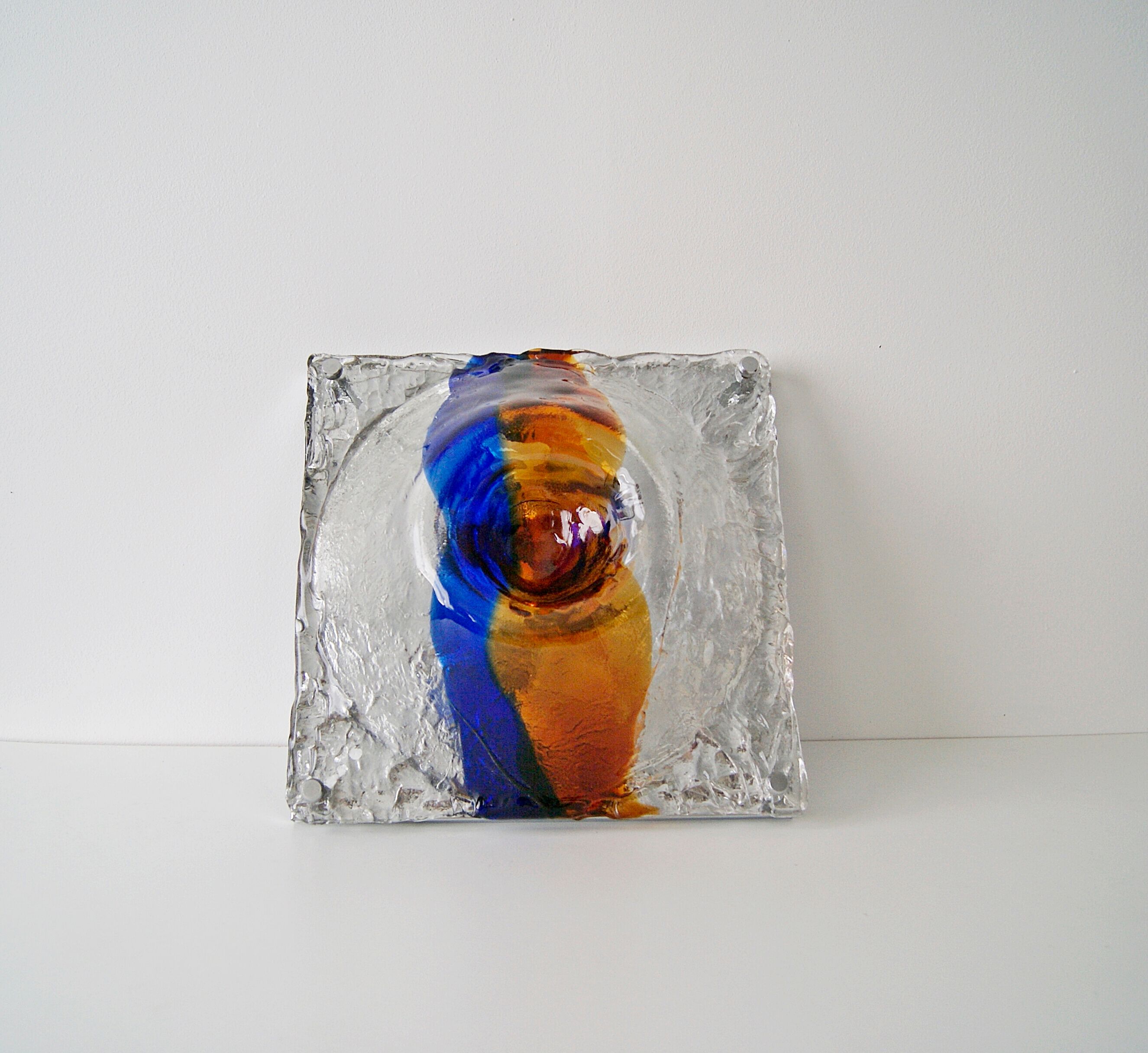 Wall lamp Murano glass ceiling lamp Zuccheri Venini Italy mid century