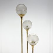 1970's italian metal & glass floor lamp