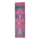 1970s Vintage Turkish Oushak Handmade Wool Runner 93x332