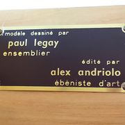 Set 1958 wardrobe dressing dandy and bed signed Paul Legay / Alex Andriolo