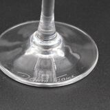 6 water glasses model Saumur crystal Daum France H = 18.5 cm