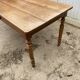 Farmhouse dining table for meals, made of solid oak, 1 drawer, 1950, 180x74cm.