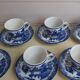 Blue Dutch landscape coffee service