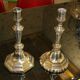 Silver Bronze Candlesticks