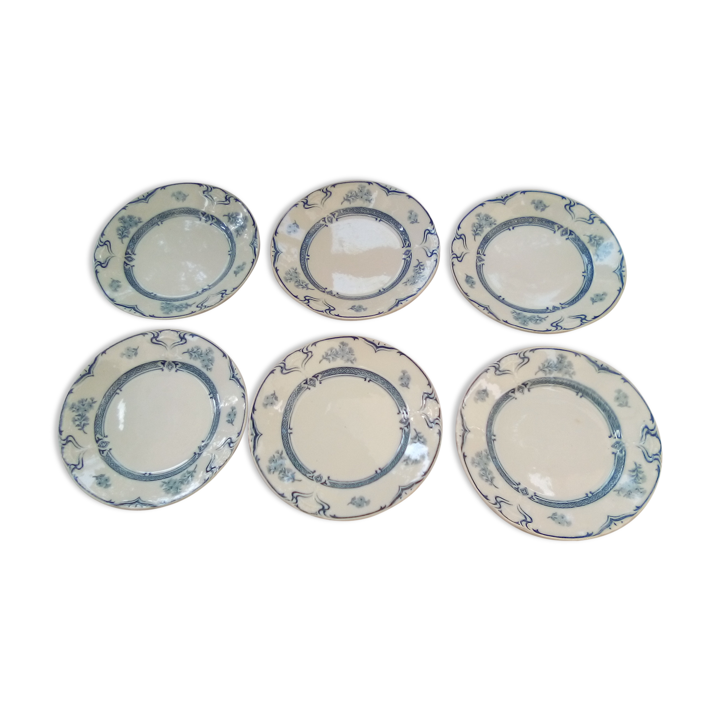 6 plates flat Manon / St Amand Hamage