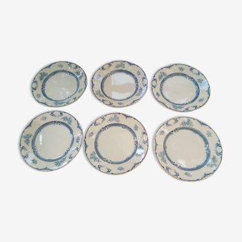 Set de 6 assiettes plates Manon / St Amand Hamage