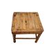 Vintage Turtle Color Bamboo Plant Table, mid century
