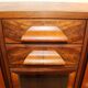 Sideboard from the 50s in burr walnut, stamped