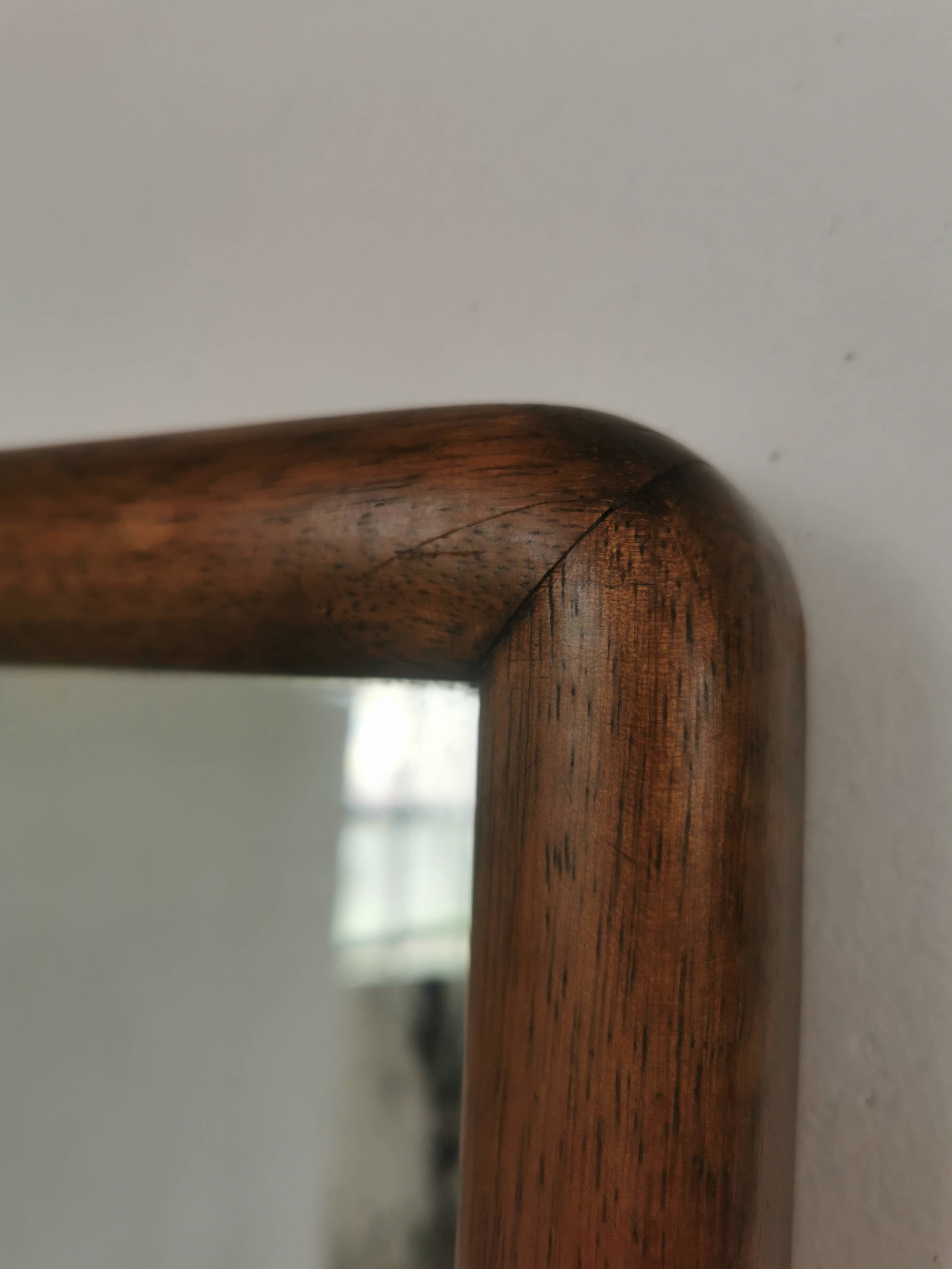 Scandinavian mahogany mirror