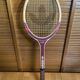 Raquette tennis ancienne adidas lady bois + housse vintage #e199