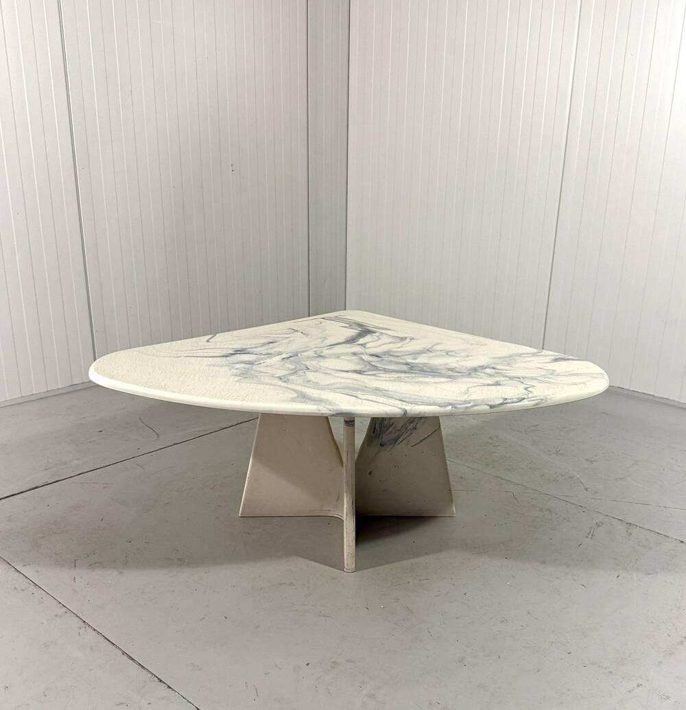 Artificial marble coffee table side table 1980’s