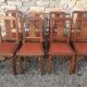 Set de 8 chaises art déco en chêne