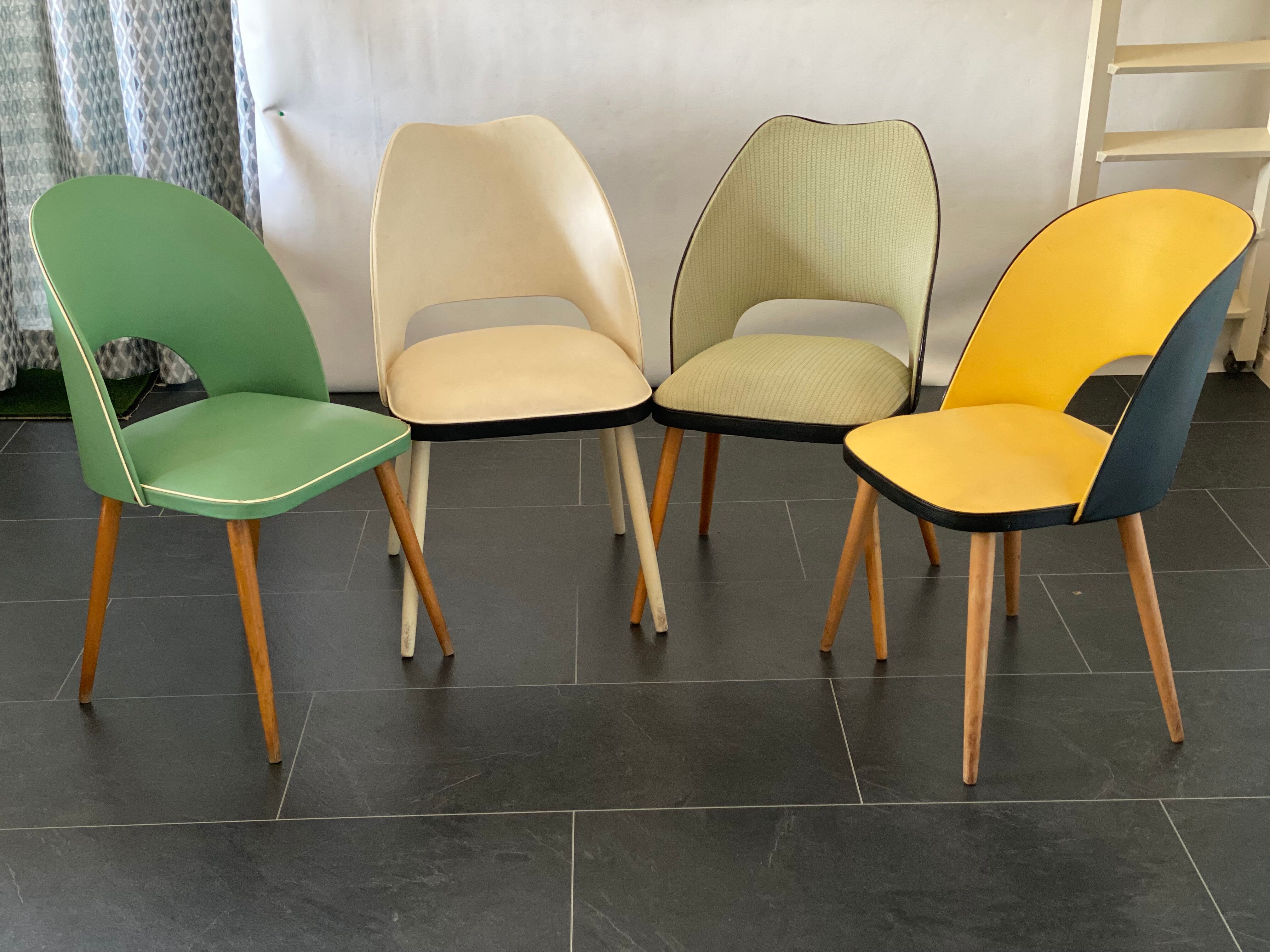 Set of 4 Vintage Dining Chairs