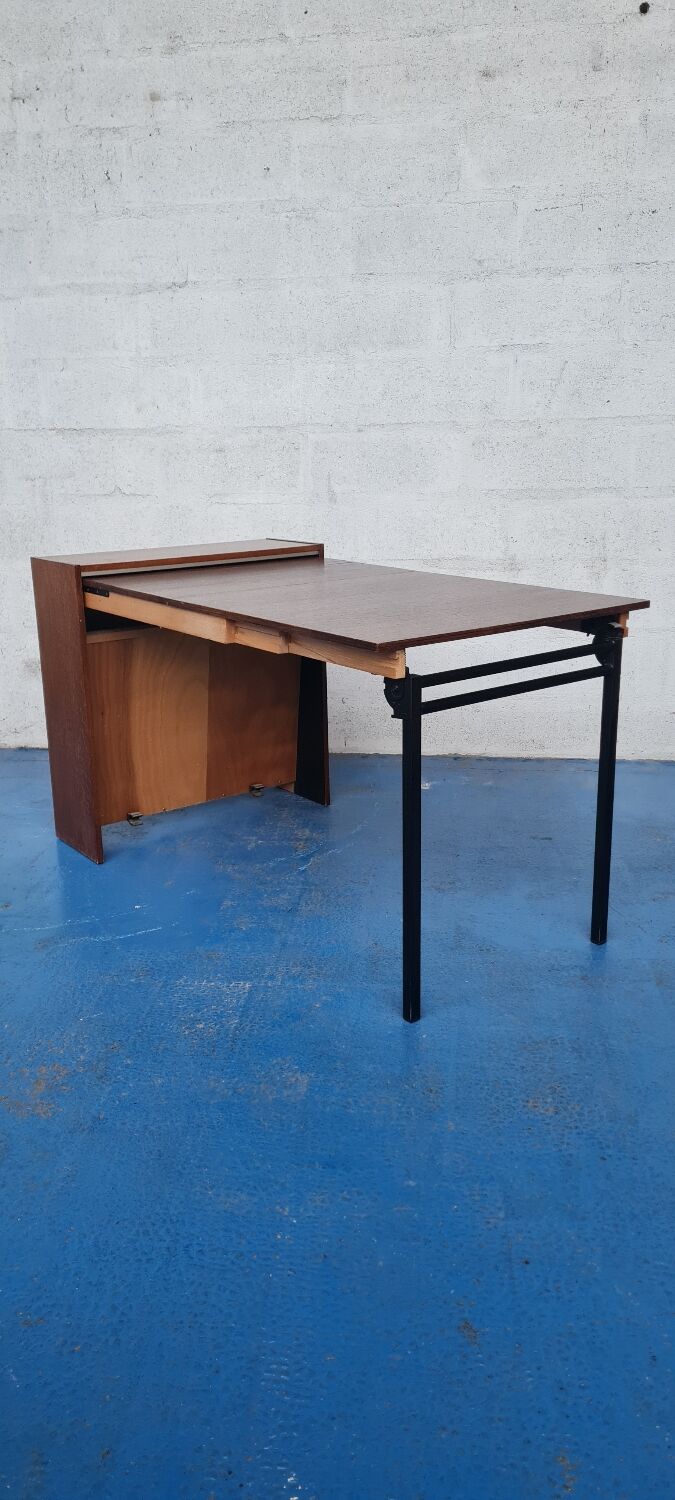 Vintage retractable folding table