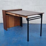 Vintage retractable folding table