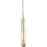 Edwardian brass standard lamp
