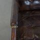 Vintage 1970s Design Armchair Made of Wood, Leather, and Webbing