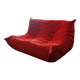 100% original - Togo 2-seater bench - Ligne Roset - Red Alcantara (Go