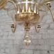 Italian glass chandelier with 10 lights