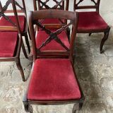 Set of 6 mahogany chairs from the early 19th century