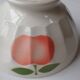 Lot de 2 anciens bols à facettes - motif pomme (ou pêche)