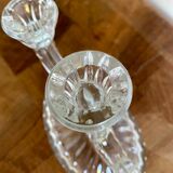 3-spoke glass candle holder