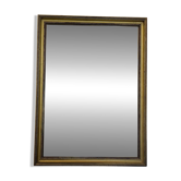 Ancien miroir mural rectangulaire cadre en bois doré vintage