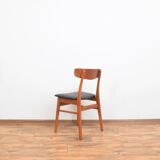 Danish teak & leather dining chairs from falstrup mobler, 1960