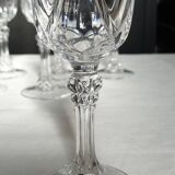 Six flûtes à champagne en cristal