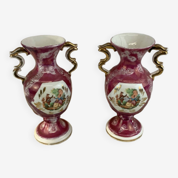 2 rococo italy style vases