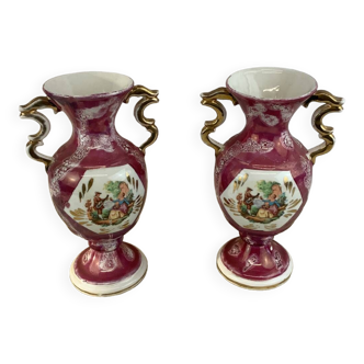 2 vases style rococo italy