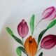 5 assiettes creuses de Longchamp modèle Tulipes 210747