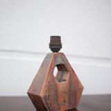 Vintage lamp, crystallized sandstone lamp, table lamp, bedside lamp, art deco, pottery, 50's