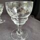 5 Ardéco chiseled crystal glasses