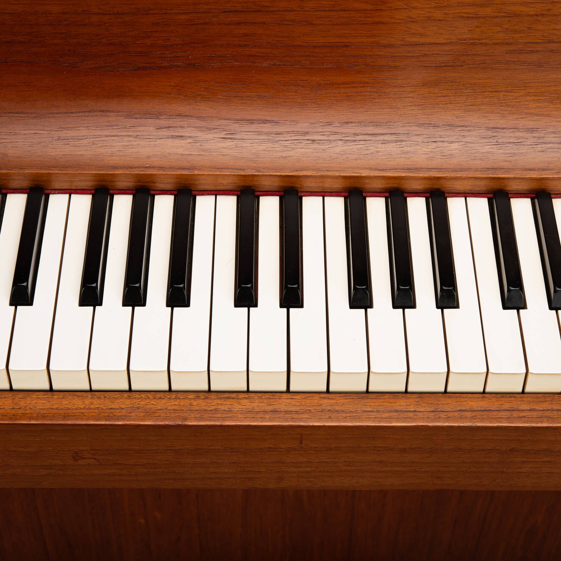 Danish Design Teak Pianette by Louis Zwicki, 1950s