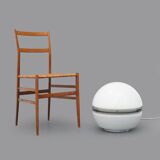 White glass table lamp by Enrico Tronconi for Tronconi, 1970s.