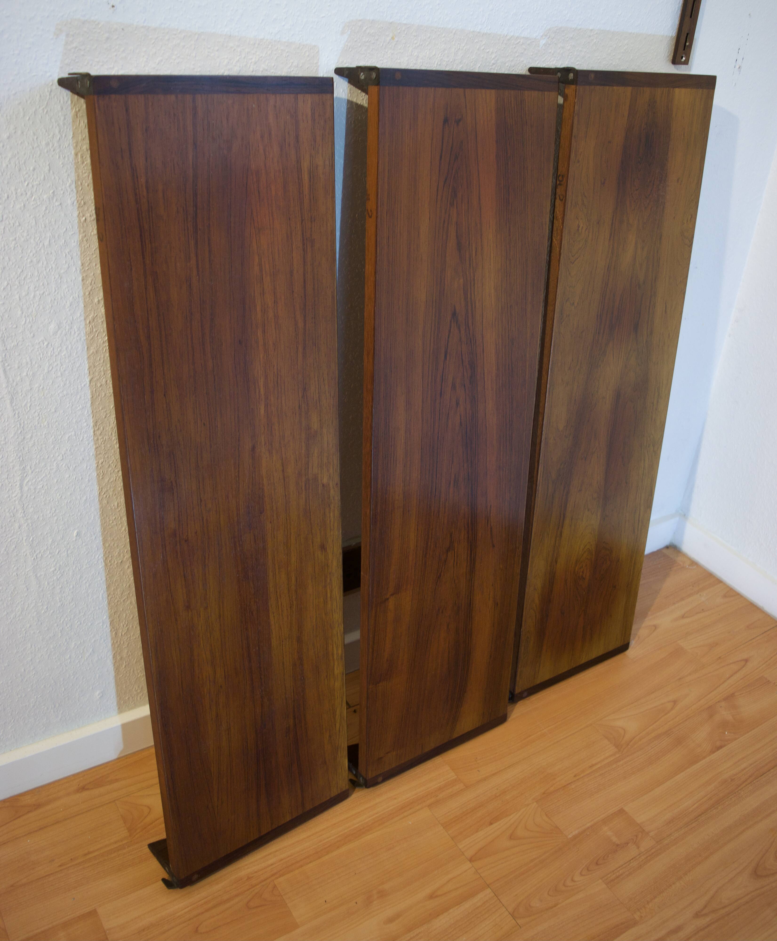 Rosewood shelves by Kai Kristiansen for FM Møbler, 1960s