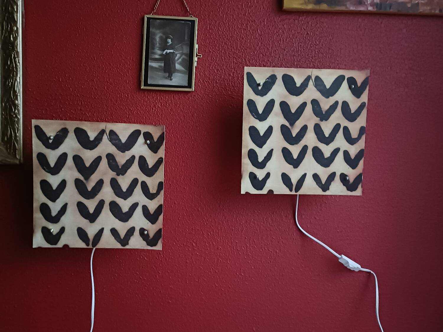 Deux appliques murales vintage Ikea