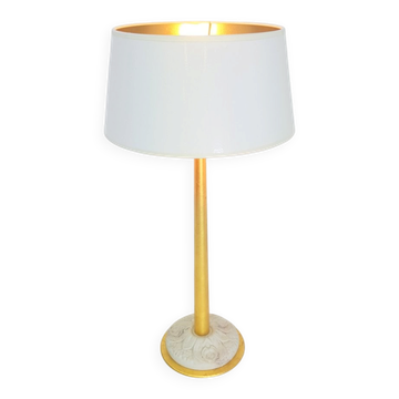 Lampe de table dorée Régence par Giulia Mangani, années 1970