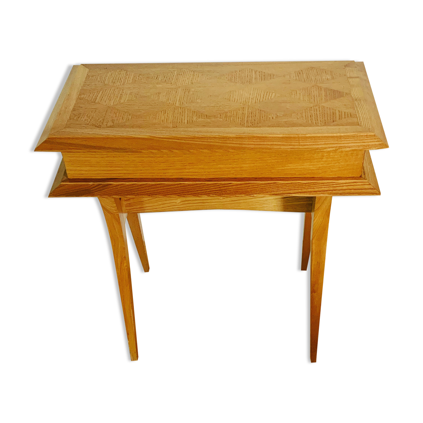 Vintage inlaid wood worker